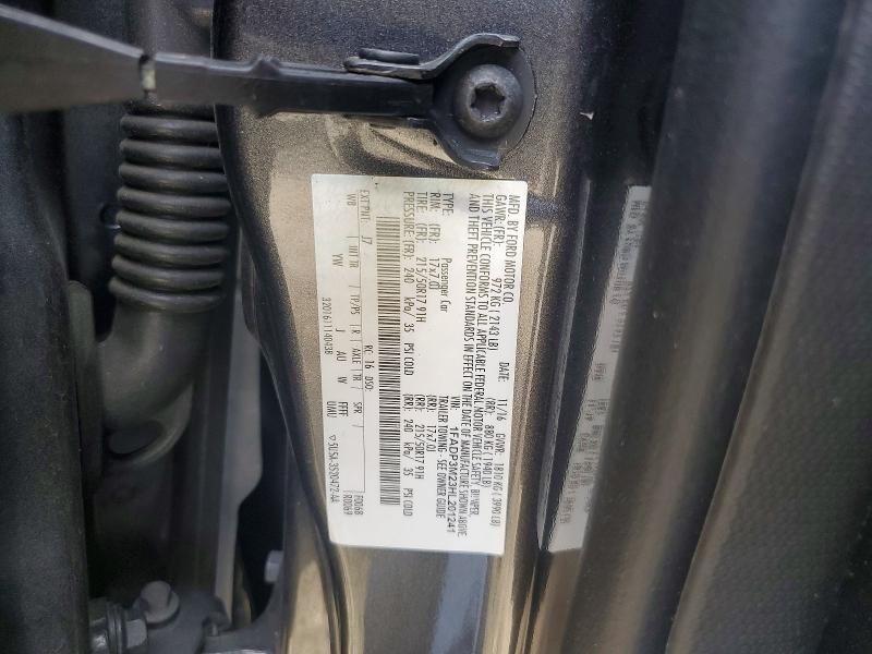 2017 Ford Focus მანქანა იყიდება აუქციონზე, vin: 1FADP3M23HL201241, აუქციონის ნომერი: 59668986