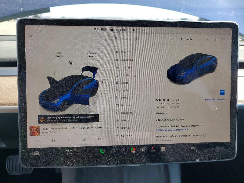 Aukcja sprzedaży 2022 Tesla Model 3, vin: 5YJ3E1EB2NF323795, numer aukcji: 60714326