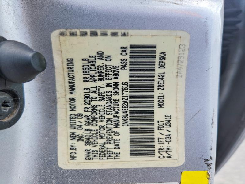 Продаж на аукціоні авто 2010 Toyota Corolla, vin: 1NXBU4EE2AZ177616, номер лоту: 63149626