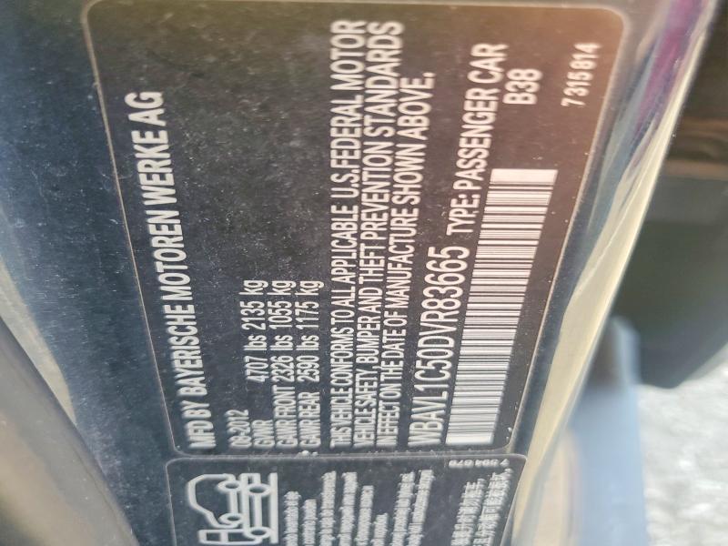 Продажа на аукционе авто 2013 Bmw X1, vin: WBAVL1C50DVR83665, номер лота: 61376176