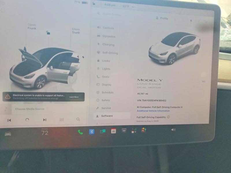 62059856 :رقم المزاد ، 7SAYGDEE4PA189452 vin ، 2023 Tesla Model Y مزاد بيع