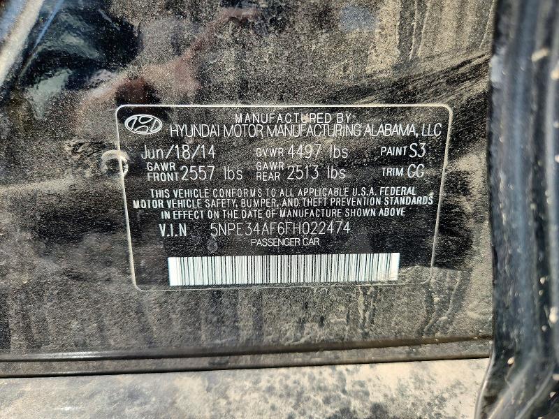 Продажа на аукционе авто 2015 Hyundai Sonata, vin: 5NPE34AF6FH022474, номер лота: 62045706