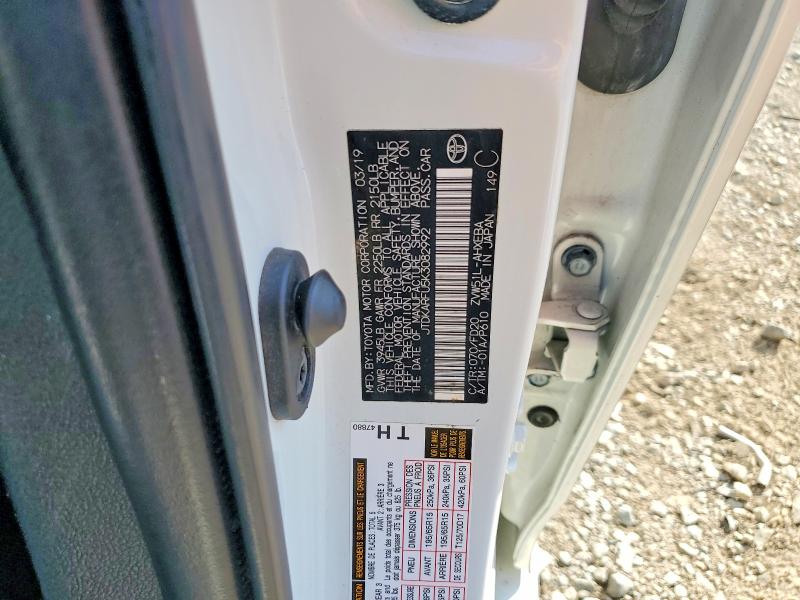 Продаж на аукціоні авто 2019 Toyota Prius, vin: JTDKARFU5K3082992, номер лоту: 62356786