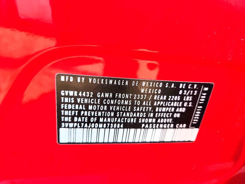 2013 Volkswagen Jetta მანქანა იყიდება აუქციონზე, vin: 3VWPL7AJ0DM673084, აუქციონის ნომერი: 60495616