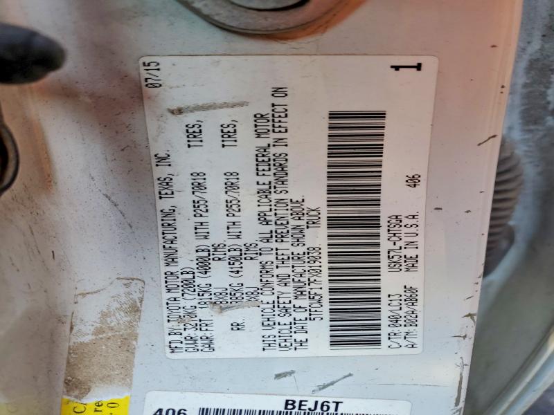 Aukcja sprzedaży 2015 Toyota Tundra, vin: 5TFCW5F17FX019038, numer aukcji: 59747316