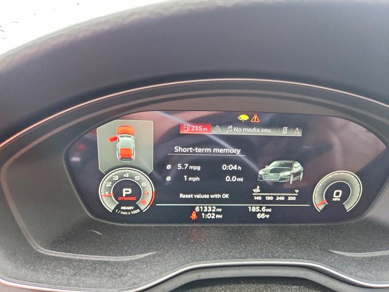 59666966 :رقم المزاد ، WAUEACF51NA040349 vin ، 2022 Audi A5 مزاد بيع