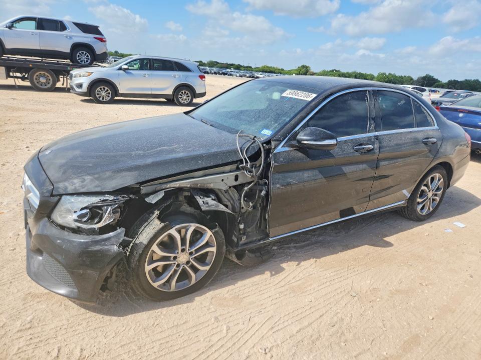 59862206 :رقم المزاد ، 55SWF4KB9FU093592 vin ، 2015 Mercedes-benz C مزاد بيع
