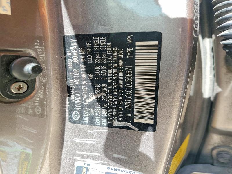 Продажа на аукционе авто 2013 Hyundai Tucson, vin: KM8JU3AC1DU556671, номер лота: 59366046