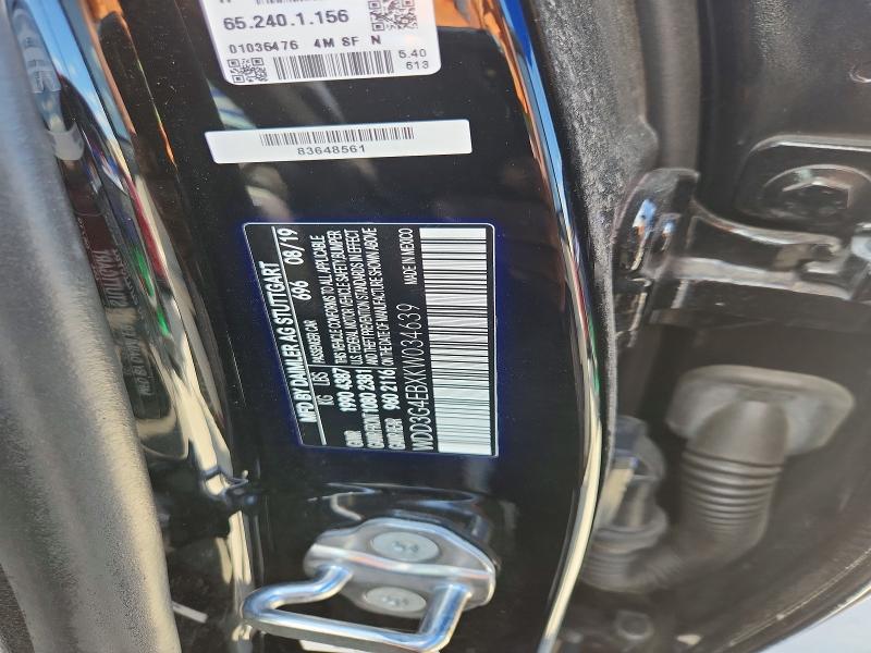 Aukcja sprzedaży 2019 Mercedes-benz A, vin: WDD3G4EBXKW034639, numer aukcji: 60626356