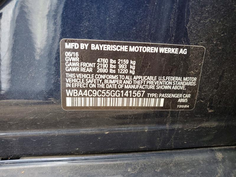 Aukcja sprzedaży 2016 Bmw 428, vin: WBA4C9C55GG141567, numer aukcji: 59303126