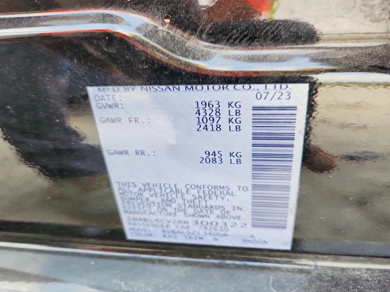 Aukcja sprzedaży 2024 Nissan Altima, vin: 1N4BL4CV2RN300322, numer aukcji: 59910256