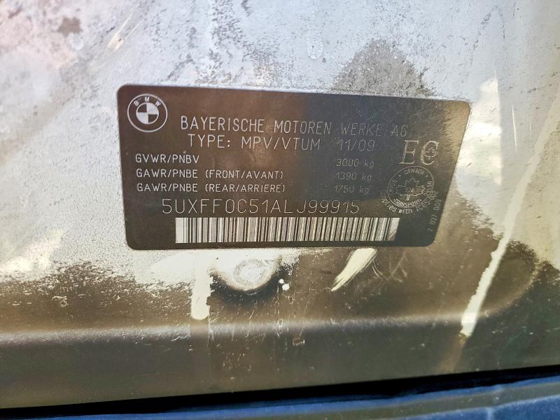 Aukcja sprzedaży 2010 Bmw X5, vin: 5UXFF0C51ALJ99915, numer aukcji: 62697036