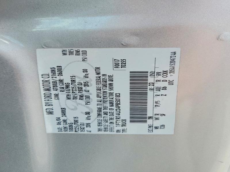 2004 Ford Ranger მანქანა იყიდება აუქციონზე, vin: 1FTYR14U24PB50183, აუქციონის ნომერი: 61567896