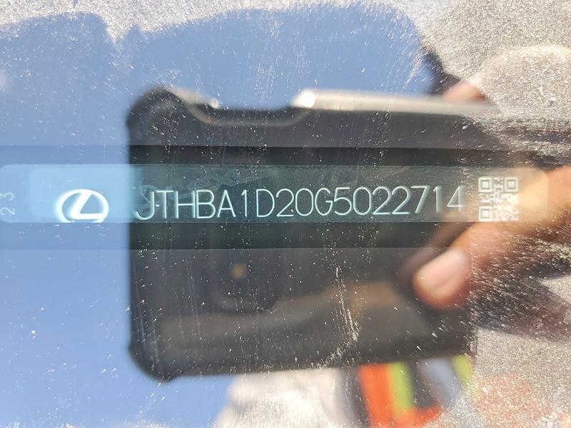 Aukcja sprzedaży 2016 Lexus Is, vin: JTHBA1D20G5022714, numer aukcji: 62490556