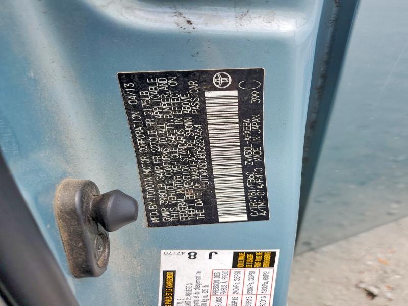 59660076 :رقم المزاد ، JTDKN3DU6D5627464 vin ، 2013 Toyota Prius مزاد بيع