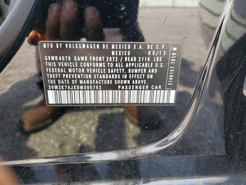 Продаж на аукціоні авто 2013 Volkswagen Jetta, vin: 3VW2K7AJXDM305752, номер лоту: 62920676