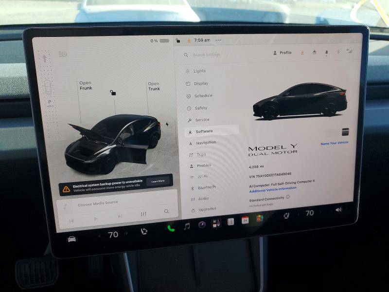 Aukcja sprzedaży 2026 Tesla Model Y, vin: 7SAYGDEE1TA649046, numer aukcji: 85634385