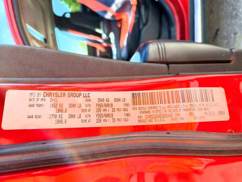 Aukcja sprzedaży 2011 Dodge Durango, vin: 1D4RD2GG4BC653445, numer aukcji: 60278536
