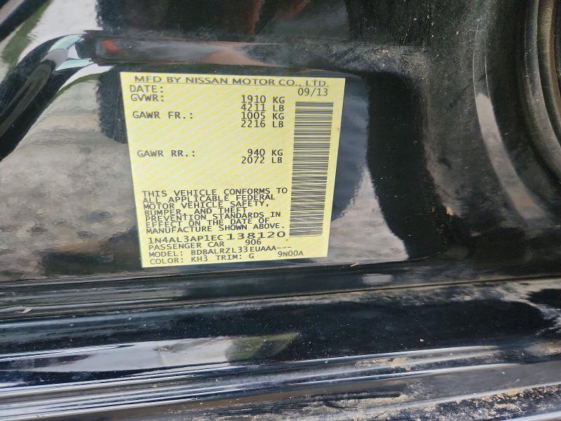 63252556 :رقم المزاد ، 1N4AL3AP1EC138120 vin ، 2014 Nissan Altima مزاد بيع