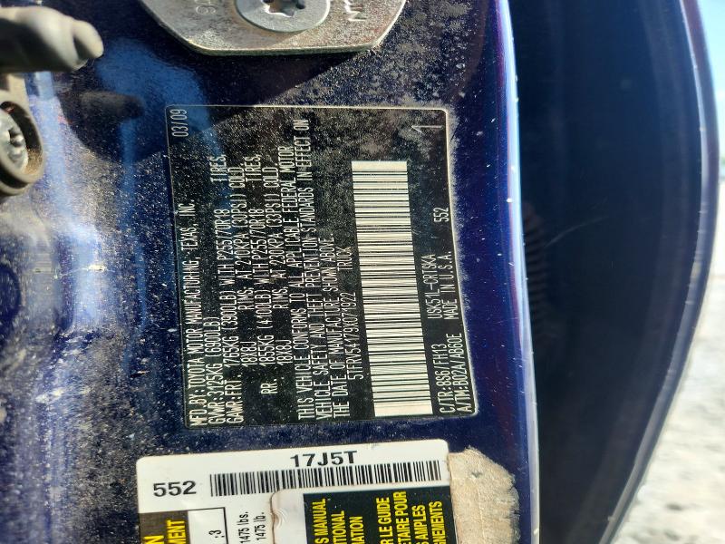 62902166 :رقم المزاد ، 5TFRV54179X071922 vin ، 2009 Toyota Tundra مزاد بيع