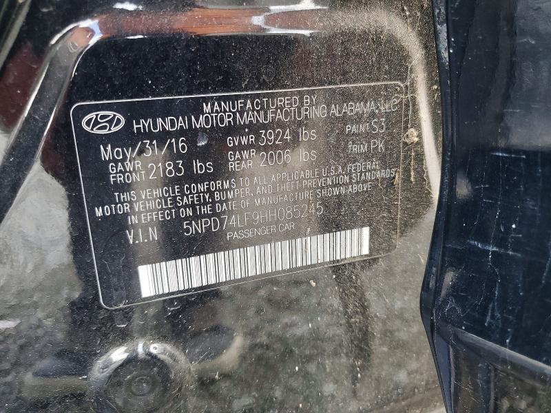 Aukcja sprzedaży 2017 Hyundai Elantra, vin: 5NPD74LF9HH085245, numer aukcji: 62223176
