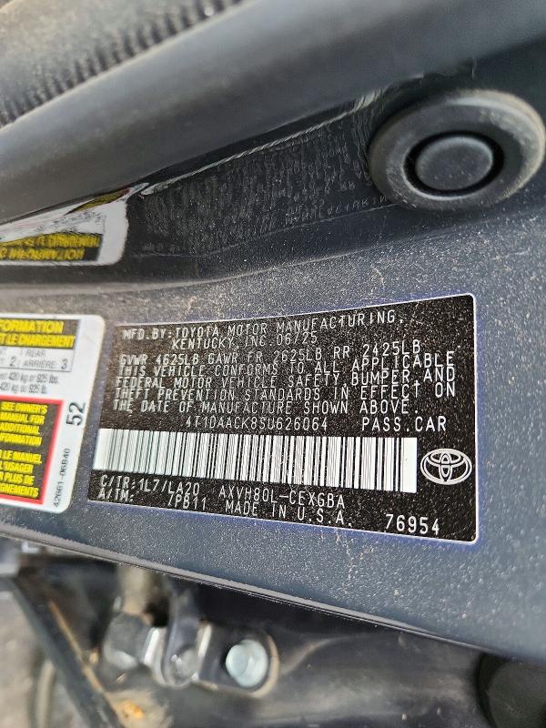 Продажа на аукционе авто 2025 Toyota Camry, vin: 4T1DAACK8SU626064, номер лота: 41897146