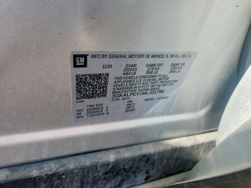 Aukcja sprzedaży 2021 Gmc Terrain, vin: 3GKALPEV1ML331790, numer aukcji: 61173506