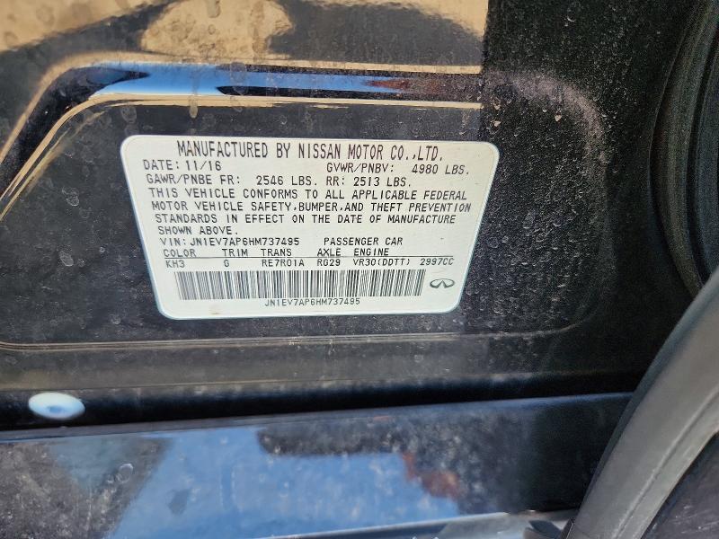 Auction sale of the 2017 Infiniti Q50, vin: JN1EV7AP6HM737495, lot number: 60380446