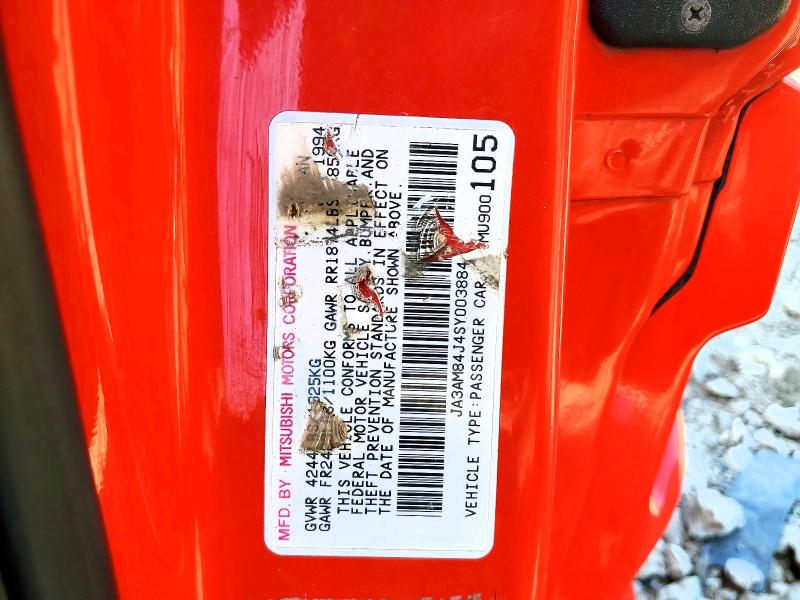 Aukcja sprzedaży 1995 Mitsubishi 3000 Gt, vin: JA3AM84J4SY003884, numer aukcji: 60172866