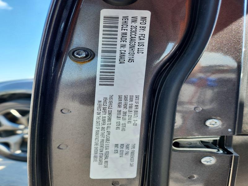 Продаж на аукціоні авто 2022 Chrysler 300, vin: 2C3CCAAG3NH131145, номер лоту: 60677236