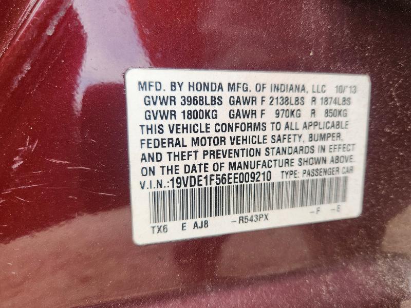 Продаж на аукціоні авто 2014 Acura Ilx, vin: 19VDE1F56EE009210, номер лоту: 62041256