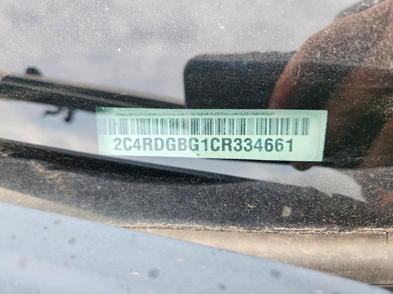 59270586 :رقم المزاد ، 2C4RDGBG1CR334661 vin ، 2012 Dodge Grand Caravan مزاد بيع