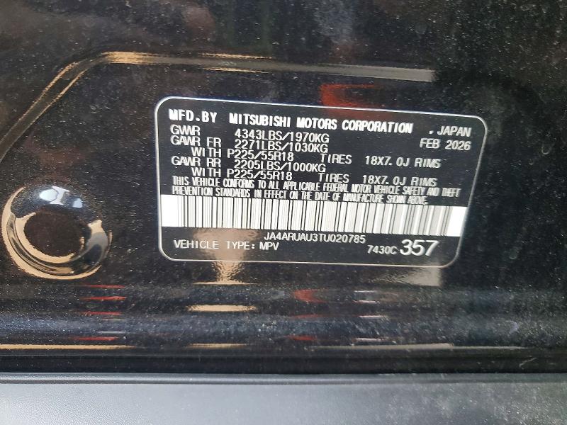 Продаж на аукціоні авто 2026 Mitsubishi Outlander Sport, vin: JA4ARUAU3TU020785, номер лоту: 63141626