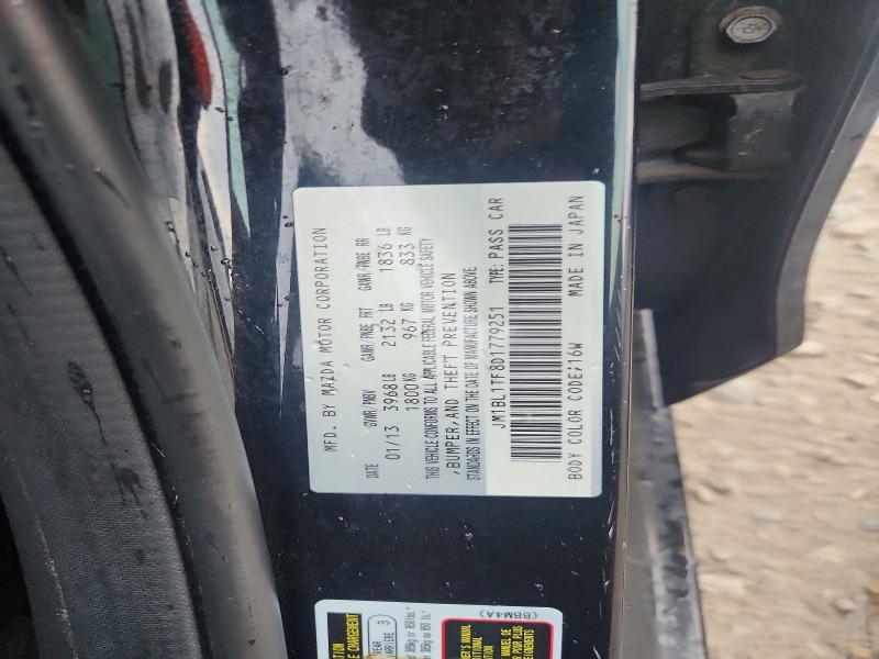 Aukcja sprzedaży 2013 Mazda 3, vin: JM1BL1TF8D1779251, numer aukcji: 62310546