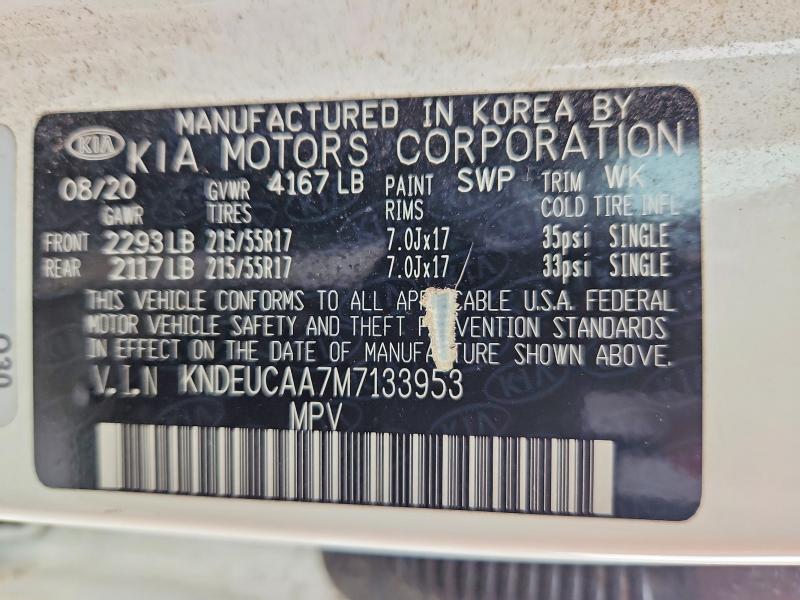 Продажа на аукционе авто 2021 Kia Seltos, vin: KNDEUCAA7M7133953, номер лота: 63141706