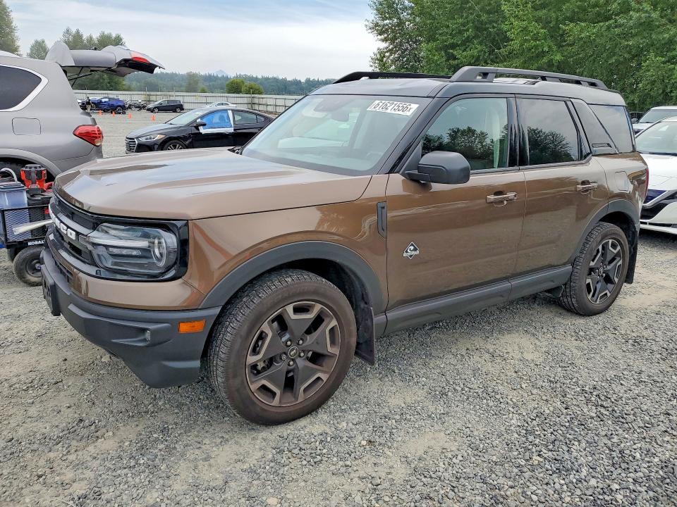 Продажа на аукционе авто 2022 Ford Bronco Sport, vin: 3FMCR9C65NRD13376, номер лота: 61621556