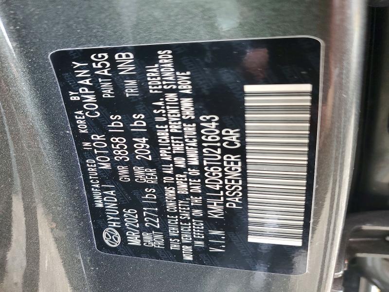 63133876 :رقم المزاد ، KMHLL4DG6TU216043 vin ، 2026 Hyundai Elantra مزاد بيع