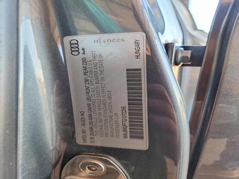 59715306 :رقم المزاد ، WAUB8GFF7G1072255 vin ، 2016 Audi A3 مزاد بيع