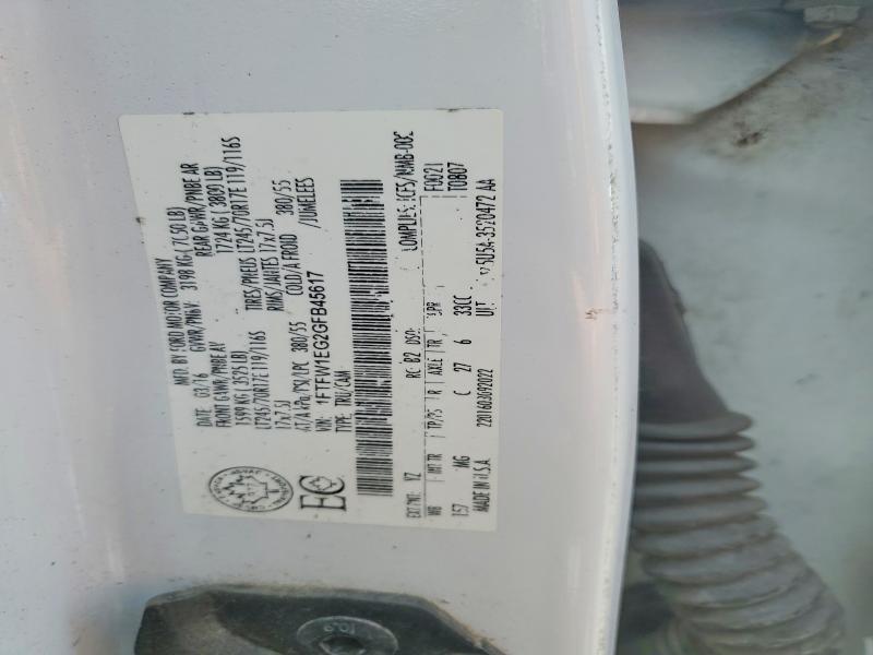 Продажа на аукционе авто 2016 Ford F150, vin: 1FTFW1EG2GFB45617, номер лота: 59965246