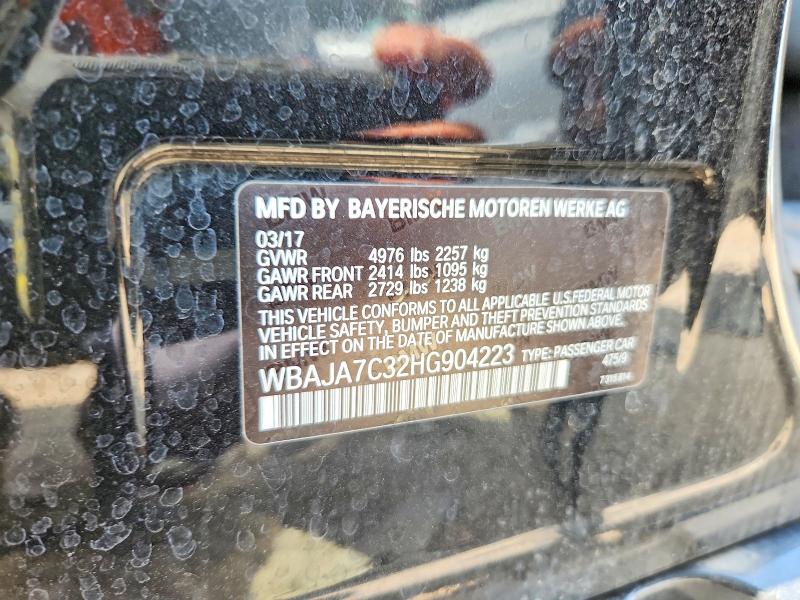 Продаж на аукціоні авто 2017 Bmw 530, vin: WBAJA7C32HG904223, номер лоту: 61533486