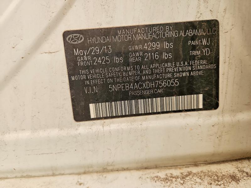Продаж на аукціоні авто 2013 Hyundai Sonata, vin: 5NPEB4ACXDH756055, номер лоту: 60772206