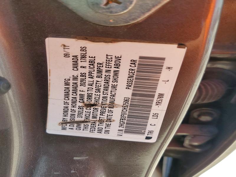 Aukcja sprzedaży 2012 Honda Civic, vin: 2HGFB2F97CH525063, numer aukcji: 63346726