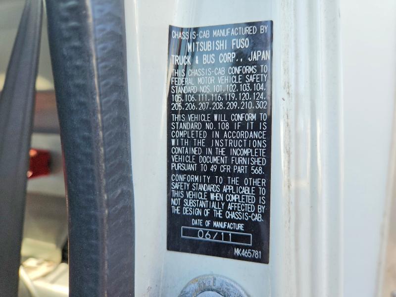 61539686 :رقم المزاد ، JL6BNG1AXCK002171 vin ، 2012 Mitsubishi Fuso Truck Of Ameri Fe مزاد بيع