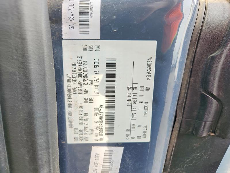 Aukcja sprzedaży 2021 Ford Transit, vin: 1FDDF6P85MKA17199, numer aukcji: 61897186