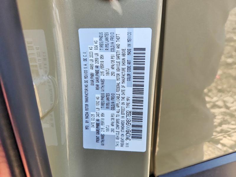 Aukcja sprzedaży 2025 Mazda Cx-30, vin: 3MVDMBXYXSM817892, numer aukcji: 59911546