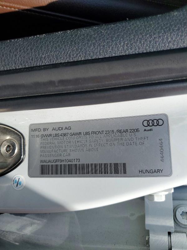 Auction sale of the 2017 Audi A3, vin: WAUAUGFF9H1040173, lot number: 61943196