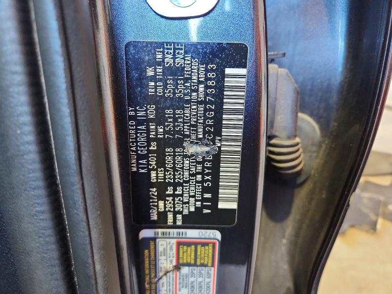Продаж на аукціоні авто 2024 Kia Sorento, vin: 5XYRL4JC2RG273883, номер лоту: 60286536