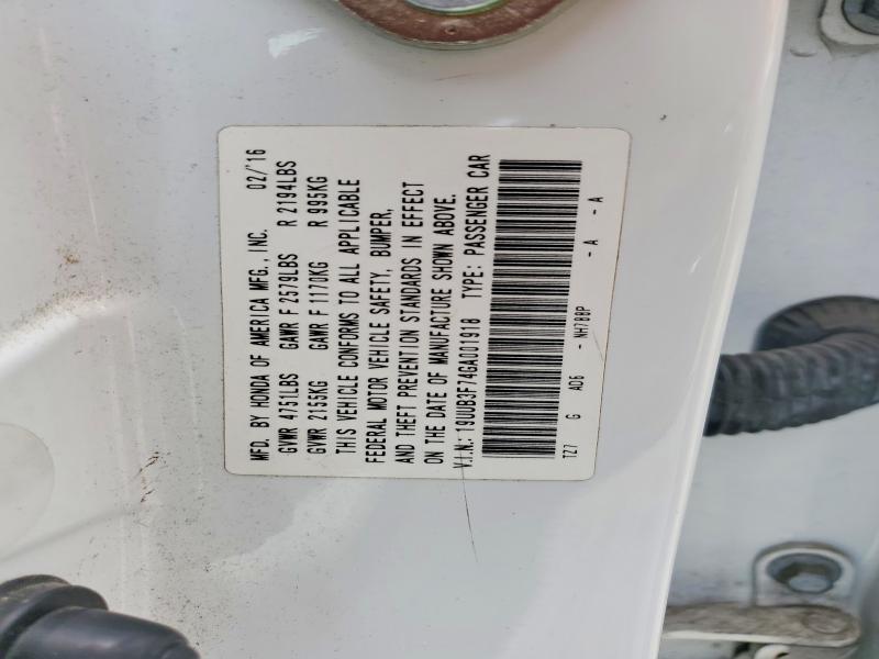2016 Acura Tlx მანქანა იყიდება აუქციონზე, vin: 19UUB3F74GA001918, აუქციონის ნომერი: 60592926
