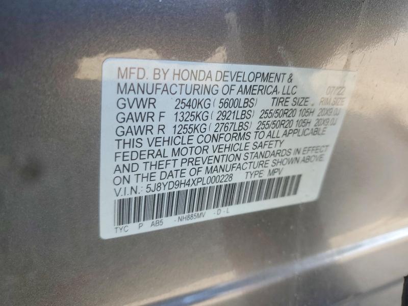Продаж на аукціоні авто 2023 Acura Mdx, vin: 5J8YD9H4XPL000228, номер лоту: 60958546