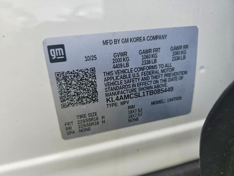 59911846 :رقم المزاد ، KL4AMCSL1TB085449 vin ، 2026 Buick Encore Gx مزاد بيع